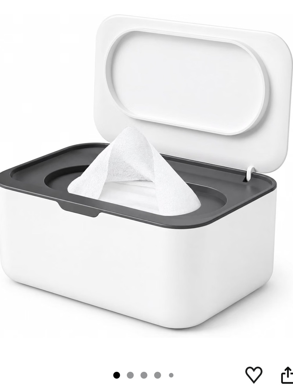 Grey Wipes Dispenser Box